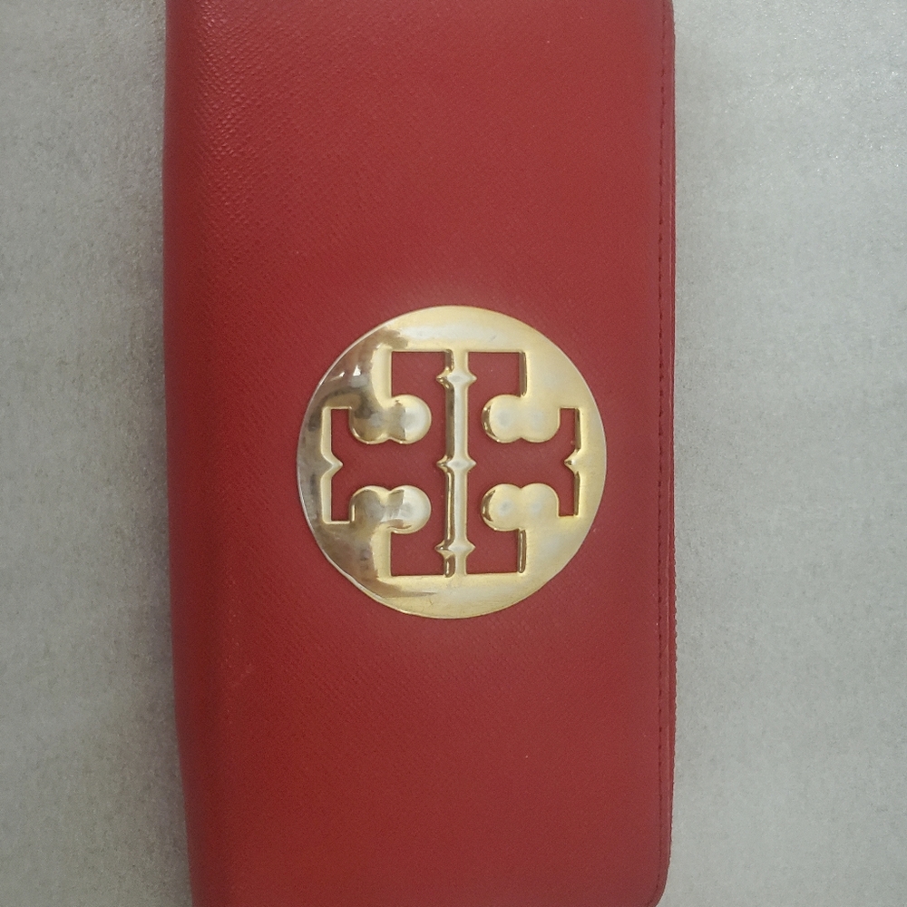 Red Tory Burch Wallet - Picture 8 of 9